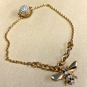 Swarovski Gold Tone Bee Bracelet